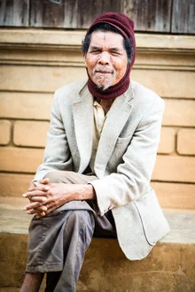 Farmer in Da Lat, Vietnam: friendly portrait of a man with a calm demeanor