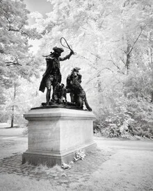 Photo art by Ronny Behnert: calm infrared capture of a Berlin park