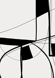 Abstrakte Illustration von Cats and Dotz: harmonische Formen in sanften Farben