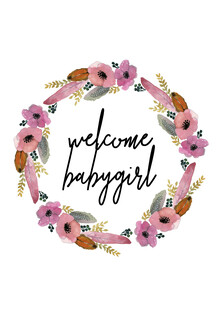 Christina Wolff, Kinderbild Welcome Babygirl Blumenkranz (Germany, Europe)