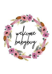 Christina Wolff, Kinderbild Welcome Babyboy Blumenkranz (Germany, Europe)