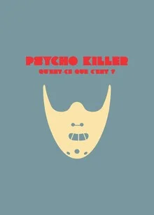 Illustrierte Darstellung eines Psycho Killers, inspiriert von Rockmusik