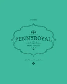 Wall art by Rahma Projekt: minimalist illustration of Pennyroyal Tea