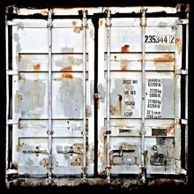 Photo art by Florian Paulus: Containers with patina and texture in a calm composition