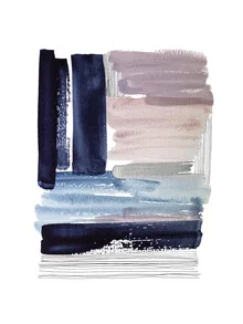 Abstrakte Illustration mit fließenden Linien in sanften Farben