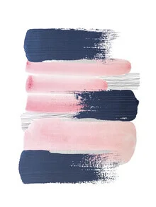 Abstrakte Illustration mit Linien und Farbblöcken von Alina Buffiere.