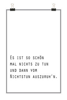 Christina Wolff, Zitat Nichtstun - Oma Anna (Germany, Europe)