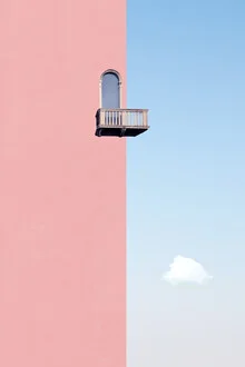 Photo art by Rupert Höller: minimalist architecture featuring clouds and a window