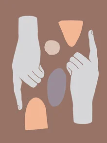 Illustration by Genna Campton: soft, organic shapes in muted colors