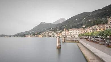 Photo art by Dennis Wehrmann: serene sunrise over Lago di Garda