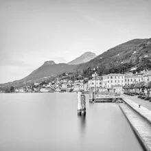 Photo art by Dennis Wehrmann: sunrise over Gargnano at Lake Garda.
