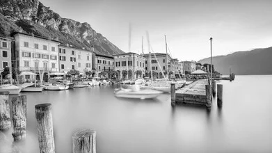 Photo art by Dennis Wehrmann: sunrise over Lago di Garda with soft colors