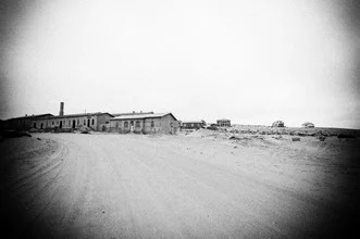 Fotokunst von Thomas Halfmann: verlassene Geisterstadt in Namibia