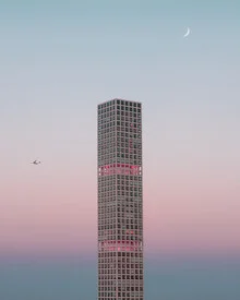 Fotokunst von AJ Schokora: Sanfte Pastelltöne über der New Yorker Skyline