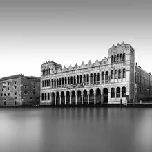 Photo art by Ronny Behnert: Venice in urban setting, black and white capture