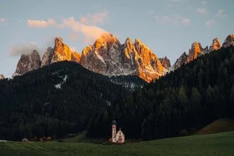 Photo art by André Alexander: scenic mountain landscape in Val di Funes, Italy