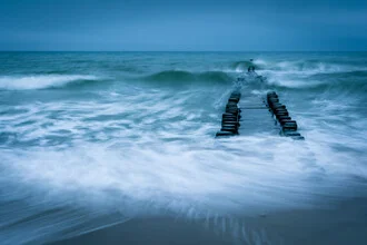 Photo art by Martin Wasilewski: Stormy sea with waves and dramatic sky