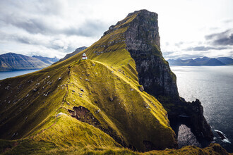 Eva Stadler, Kallur lighthouse near the village Trøllanes on Kalsoy island (Faroe Islands, Europe)