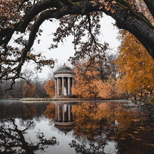 Franz Sussbauer, View to Apollo Tempel at Nymphenburger Park I - Germany, Europe)