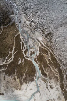 Photo art: beautiful view of the Glacier du Moiry River in Switzerland.