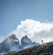 Photo art by Jordi Saragossa: surreal landscape featuring mountains in Patagonia.