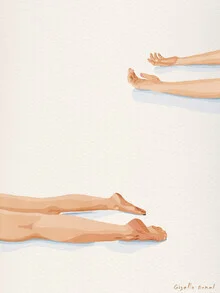 Illustration by Giselle Dekel: relaxed person in a casual pose