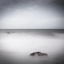 Photo art by Michael Schulz-dostal: calm Baltic seascape with stones by the water