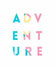 Wall art by Seven Trees Design: colorful illustration with a positive message
