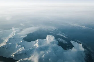Photo art by Inflight Galerie: calm island with ice and gentle clouds