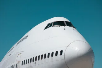 Photo art by Inflight Galerie: an elegant jumbo jet in soft colors