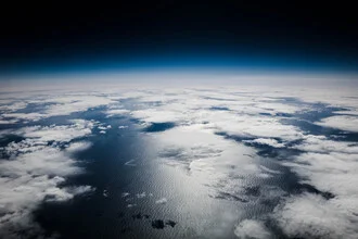 Photo art by Inflight Galerie: clouds over the ocean, soft colors and calm mood