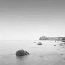 Photo art by Dennis Wehrmann: steep coast at the Baltic Sea with gentle waves