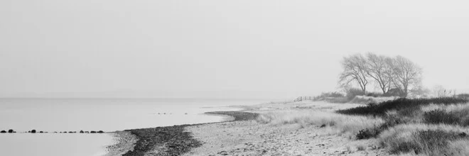 Photo art by Dennis Wehrmann: serene beach panorama of the Baltic Sea with gentle waves