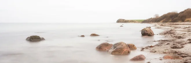 Photo art by Dennis Wehrmann: steep coast at the Baltic Sea during sunset