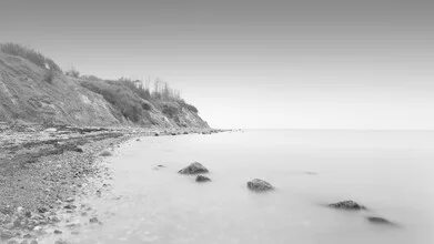 Photo art by Dennis Wehrmann: steep coast in Heiligenhafen by the sea.