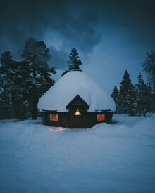 Patrick Monatsberger, Feuerhütte in Finnland (Finnland, Europa)