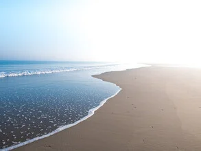 Photo art by Vision Praxis: calm beach with gentle waves at Langeoog