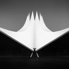 Photo art by Ronny Behnert: minimalist black-and-white city view of Berlin