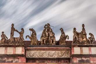 Photo art by Sebastian Rost: coach stable in Potsdam captured in long exposure