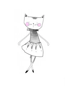 Photo art by The Artcircle: Cat in a ballet dress with a calm expression