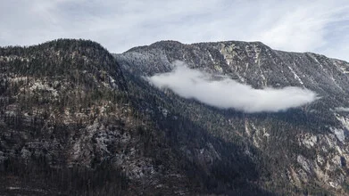 Clouds over Austrian Hallstatt, conveying a peaceful mood in the sky