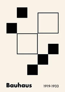 Illustration by Bauhaus Collection: stylized Bauhaus shapes in soft colors
