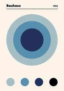 Wall art by Bauhaus Collection: stylized depiction of the Bauhaus exhibition in Weimar