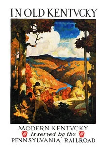 Illustration by Vintage Collection: nostalgic journey to old Kentucky