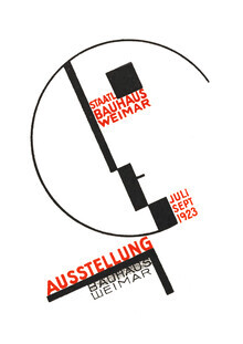 Bauhaus Collection, Bauhaus Exhibition Poster 1923 (white) (Germany, Europe)
