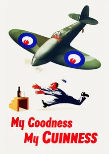 Wall art by Vintage Collection: stylish illustration of a Guinness advertisement