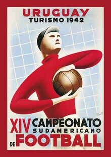Wall art by Vintage Collection: Retro advertisement for Uruguay tourism from 1942