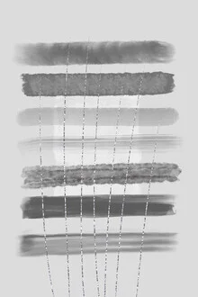 Abstract painting by Melanie Viola featuring soft shapes and calming colors.