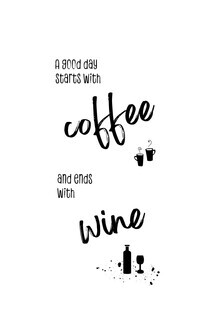 Melanie Viola, A good day starts with coffee and ends with wine