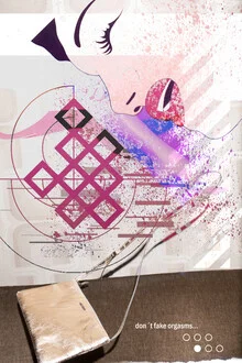 Illustration by Nora Hase: colorful collage with feminism themes